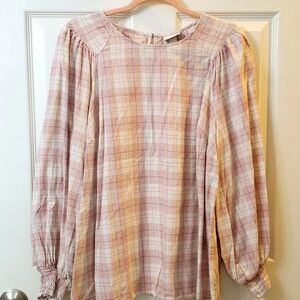 Ava & Viv Plus Long Sleeve Blouse X